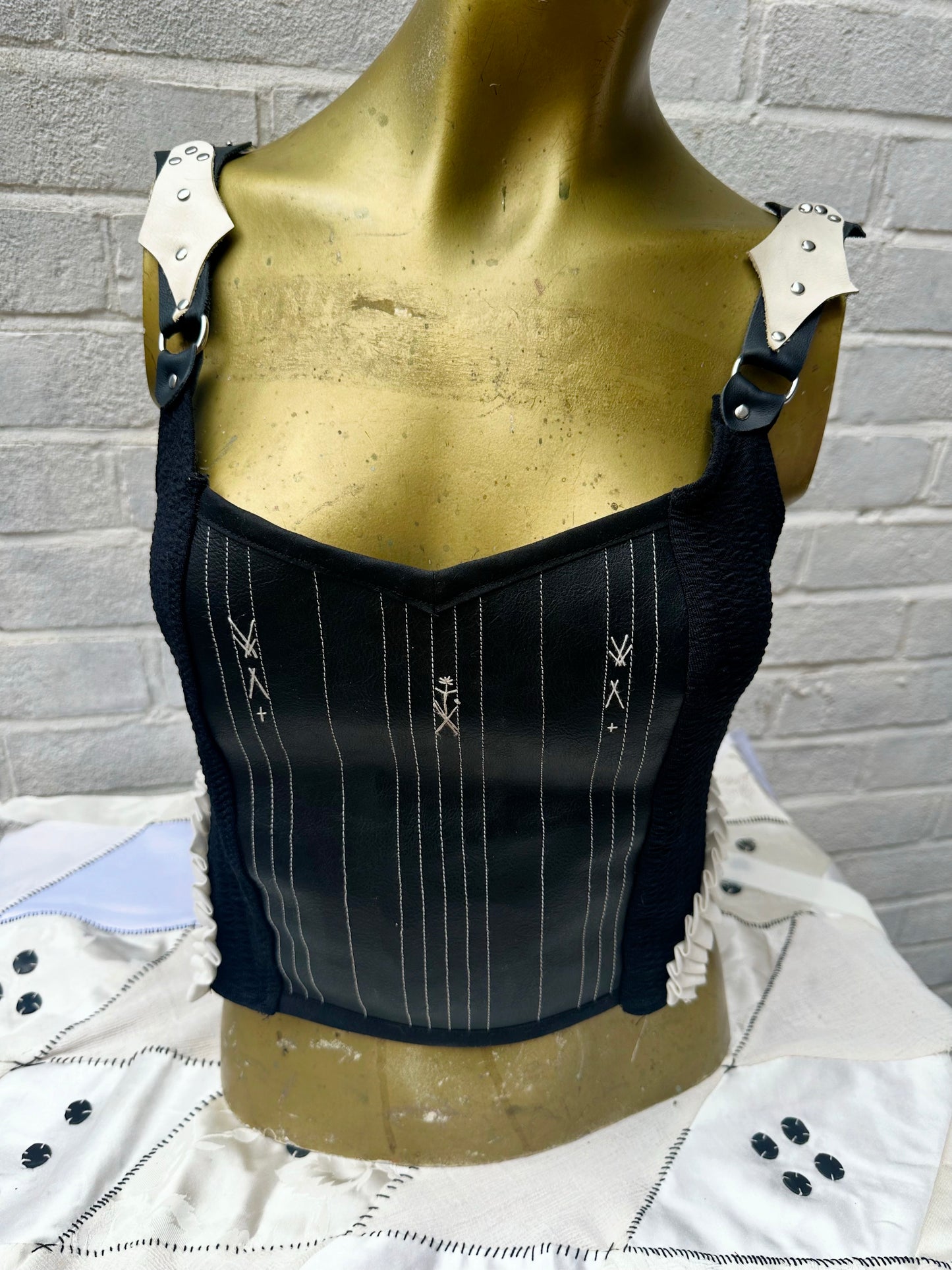 Western Victorian Stretch corset Showgirl top