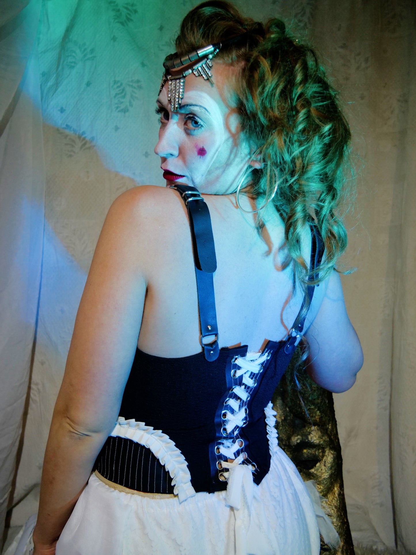 Western Victorian Stretch corset Showgirl top