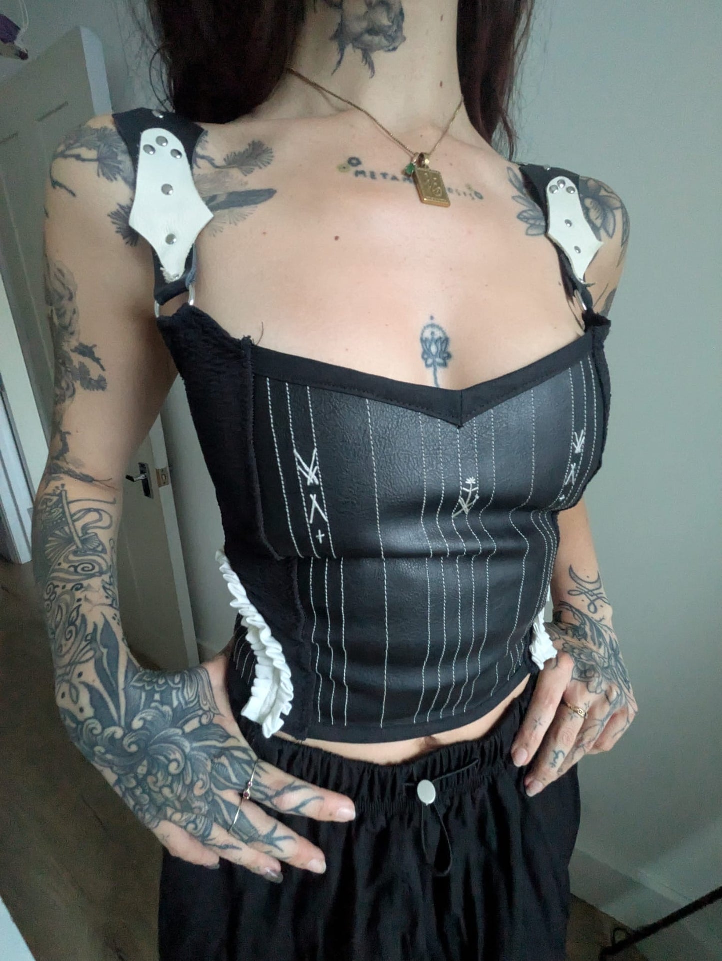 Western Victorian Stretch corset Showgirl top
