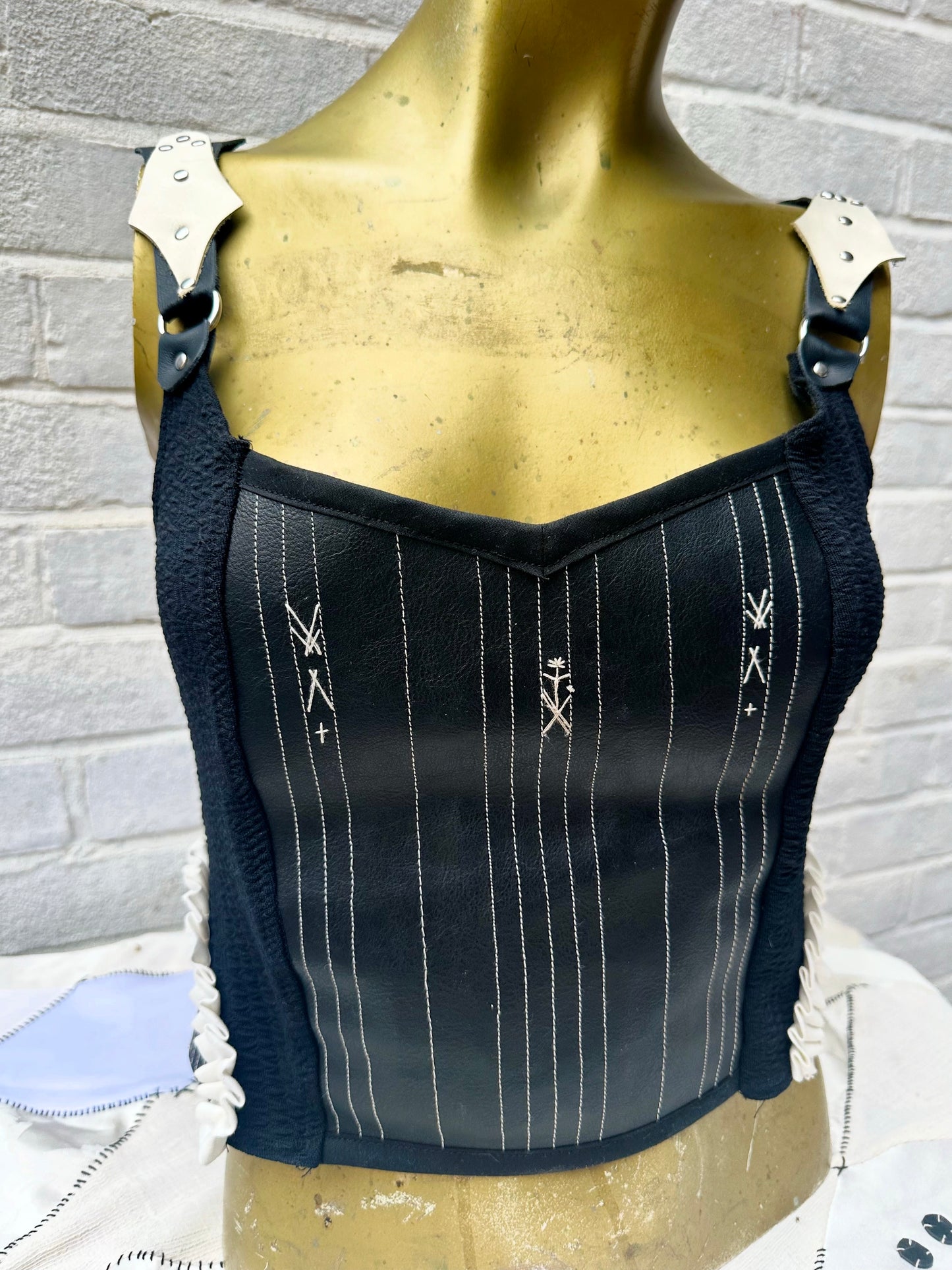 Western Victorian Stretch corset Showgirl top