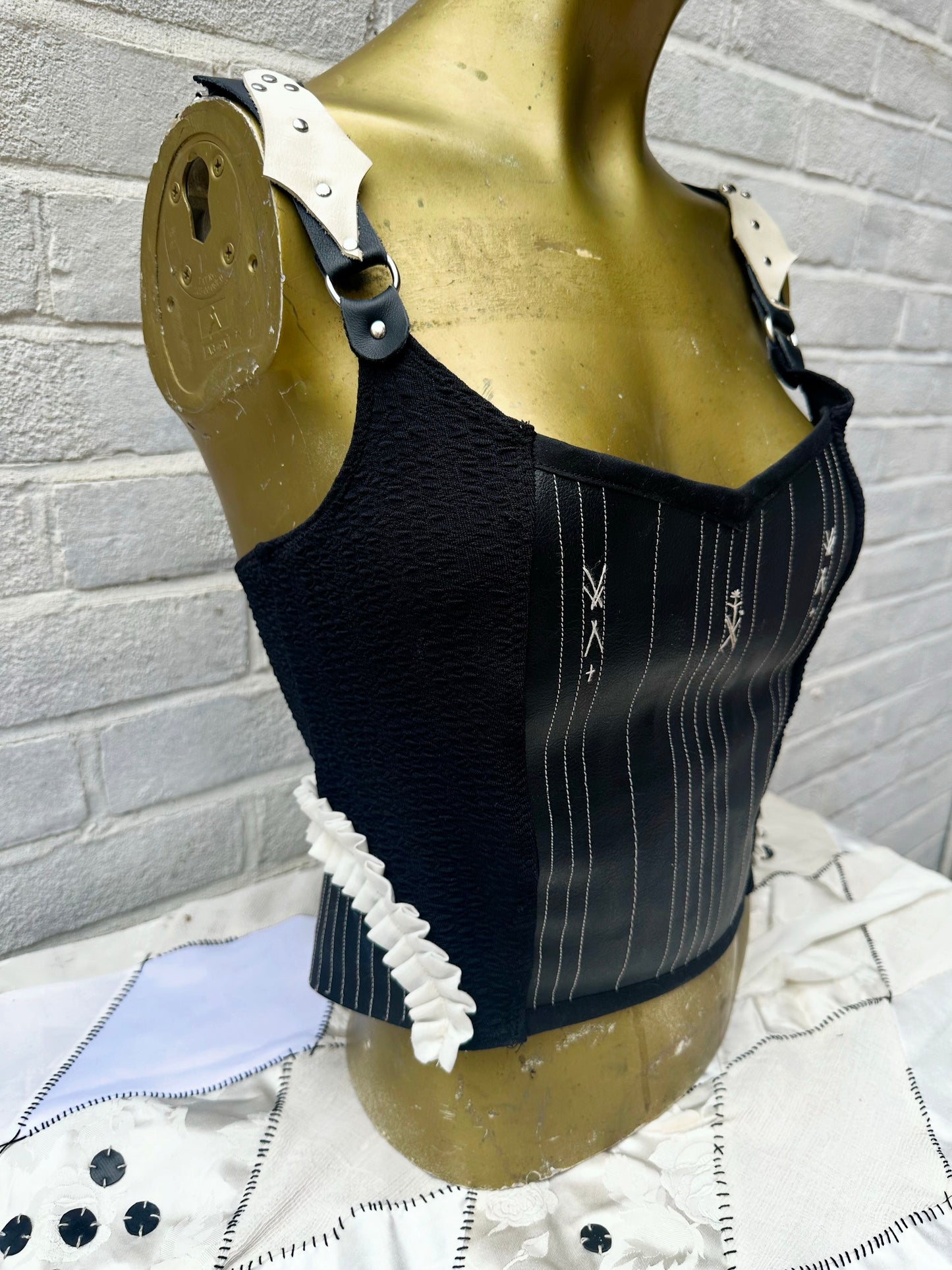 Western Victorian Stretch corset Showgirl top