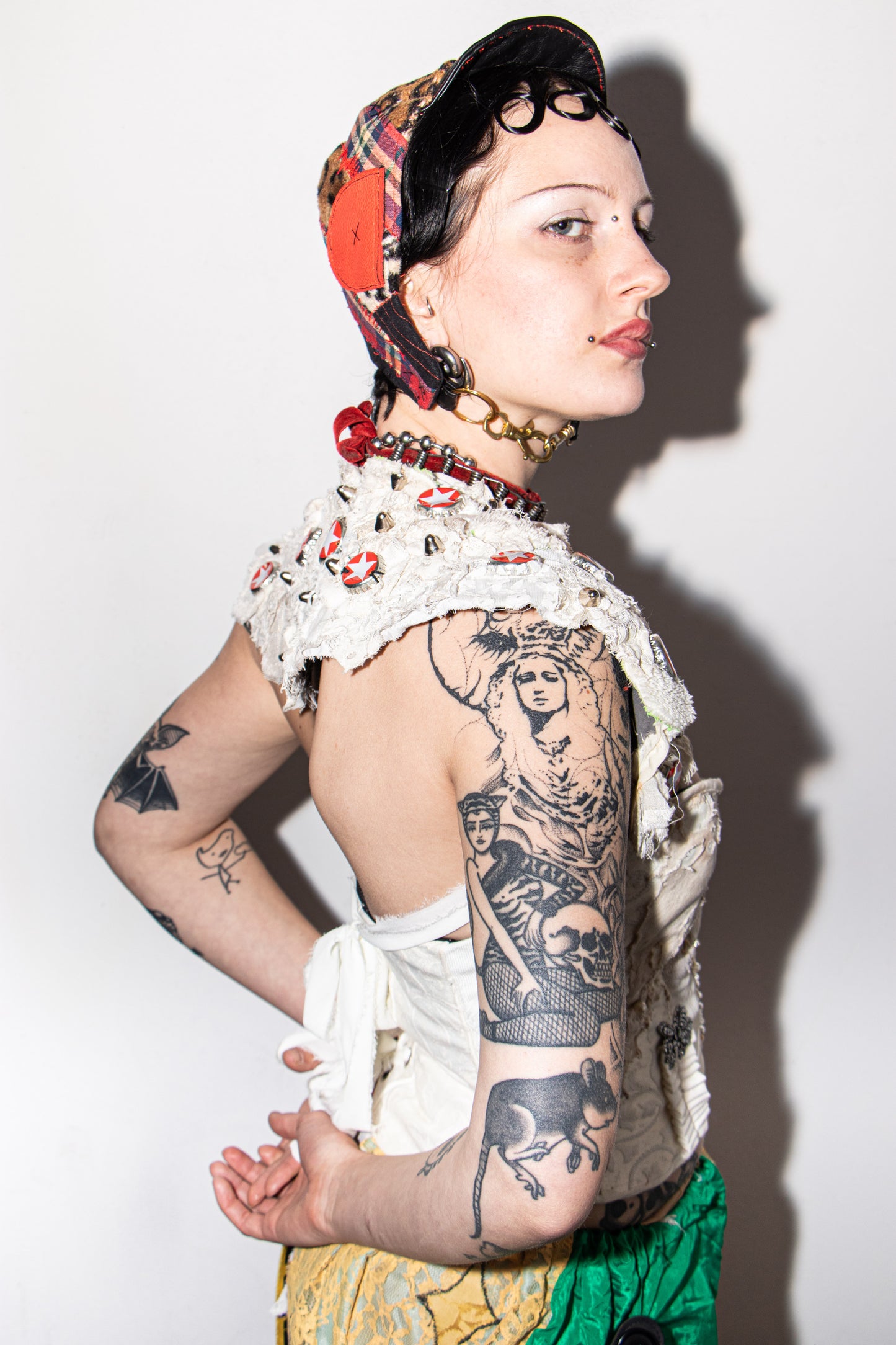 Cream star Corset Victorian pearls
