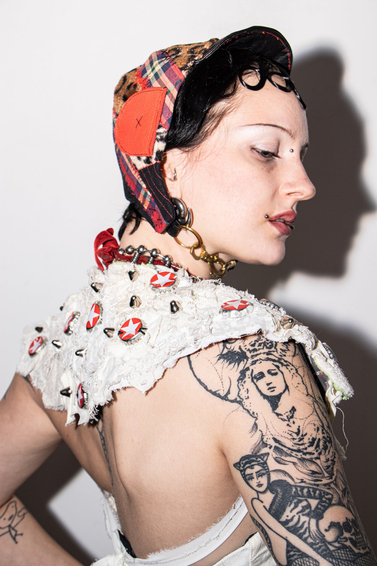 Cream star Corset Victorian pearls